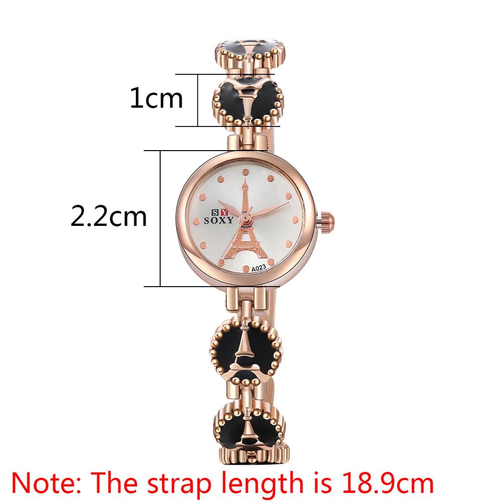Mode Eiffeltoren quartz Horloge Soxy Horloge Relojes Vrouwen Horloge Dames Horloge Klok relogio feminin