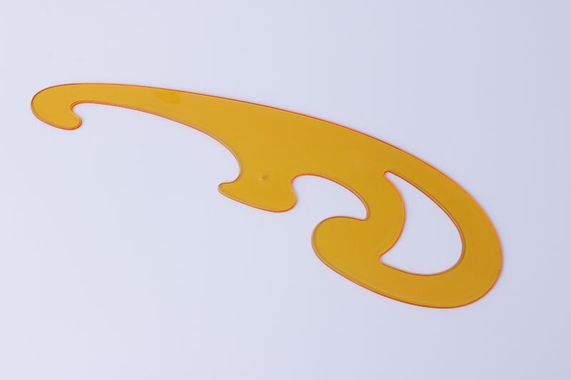 Plantilla curva de 3 uds, plantilla de dibujo, plantilla de dibujo, regla de arte de costura