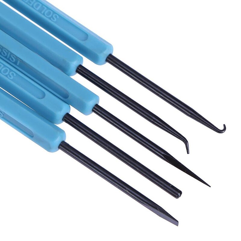 Kit de herramientas de ayuda para desoldar, herramientas auxiliares de soldadura, trabajo de soldadura, asistencia electrónica de calor para molienda, reparación de limpieza de PCB, 6 uds.