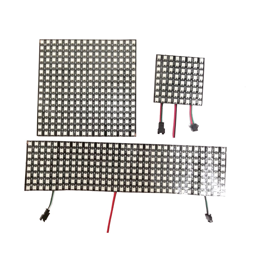WS2812B Matrix – matrice de lumière Led 16x16 pixels 5V, Module d&#39;affichage Programmable rvb 5050, 8x32, 8x8 Led/Pixel