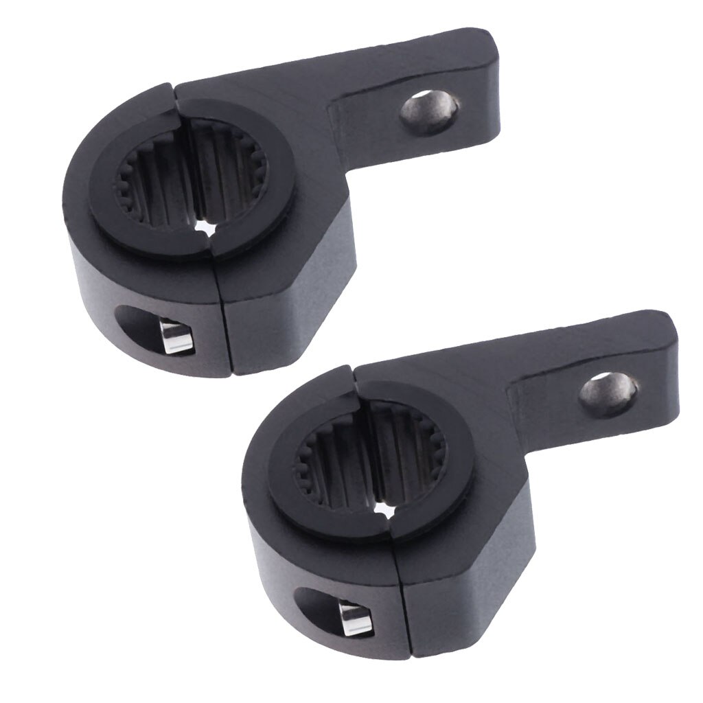 1 Pair Aluminum Motorcycle 33mm Turn Signal Light Handlebar Mount Bracket Clamp-On Rearview Mirror Mounting Adapter