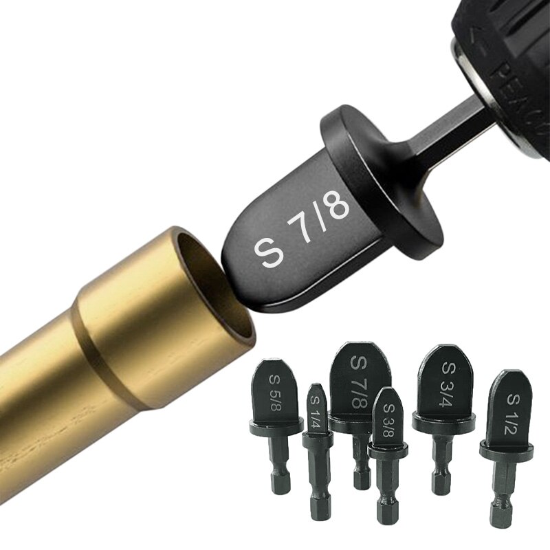 Hex Shank Imperial Tube Pipe Expander Support for Air Conditioner Conditioning Swaging Rotary Tool Set 7/8 3/4 5/8 1/2 3/8 1/4