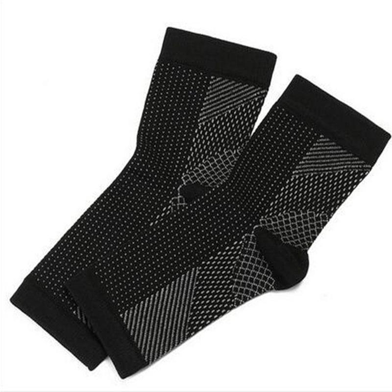 Anti Fatigue Compression Foot Sleeve Support Running Cycle Basketball Sport Socks Outdoor Men Ankle Brace Sock