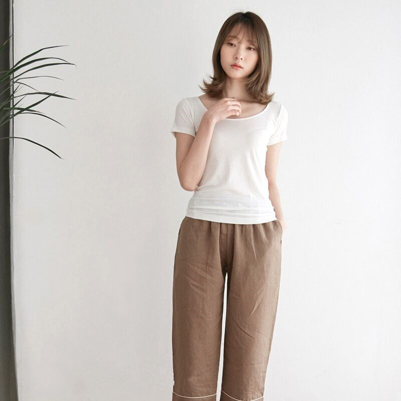 Sleepwear 3 Pieces Pyjama Set Women Spring Summer Linen Cotton Pajamas Sets Sleep Suit Sweet Cute Nightwear Home Clothes