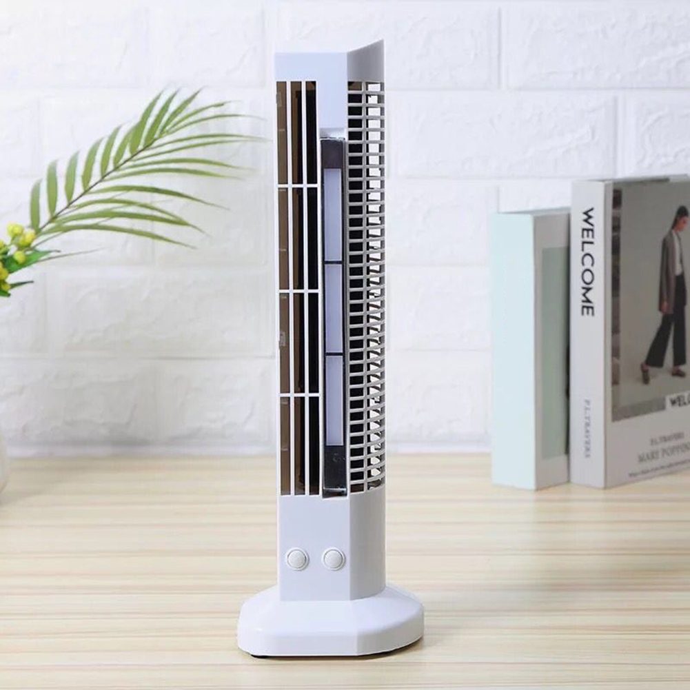 Mini Fan Safe Portable Desktop Cooler Fan With 3 Speed Settings Oscillating Tower Fan For Home Office Travel