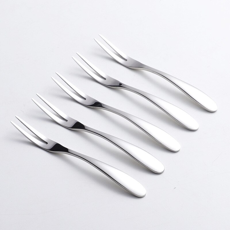 Stainless Steel Fruit Fork Luxury Multifunctional Dessert Forks For Kitchen Accessories