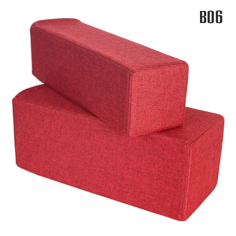 Cuscino per bracciolo per divano da 50 cm Cuscino per le mani Tecnologia Panno Tessuto di lino Cuscini stereoscopici cubidi lunghi Cuscino per bracciolo decorativo per divano: MULTI / 40x40cm