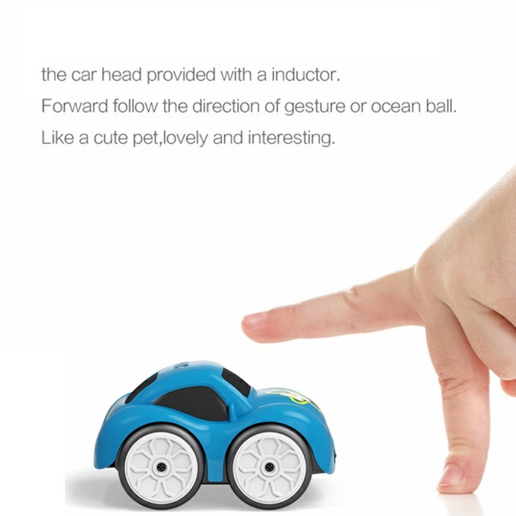 RC Capteur Intelligent Télécommande Dessin Animé Mini Voiture Radiocommandée Électrique Voitures Musique Intelligente Jouets Légers pour Enfants