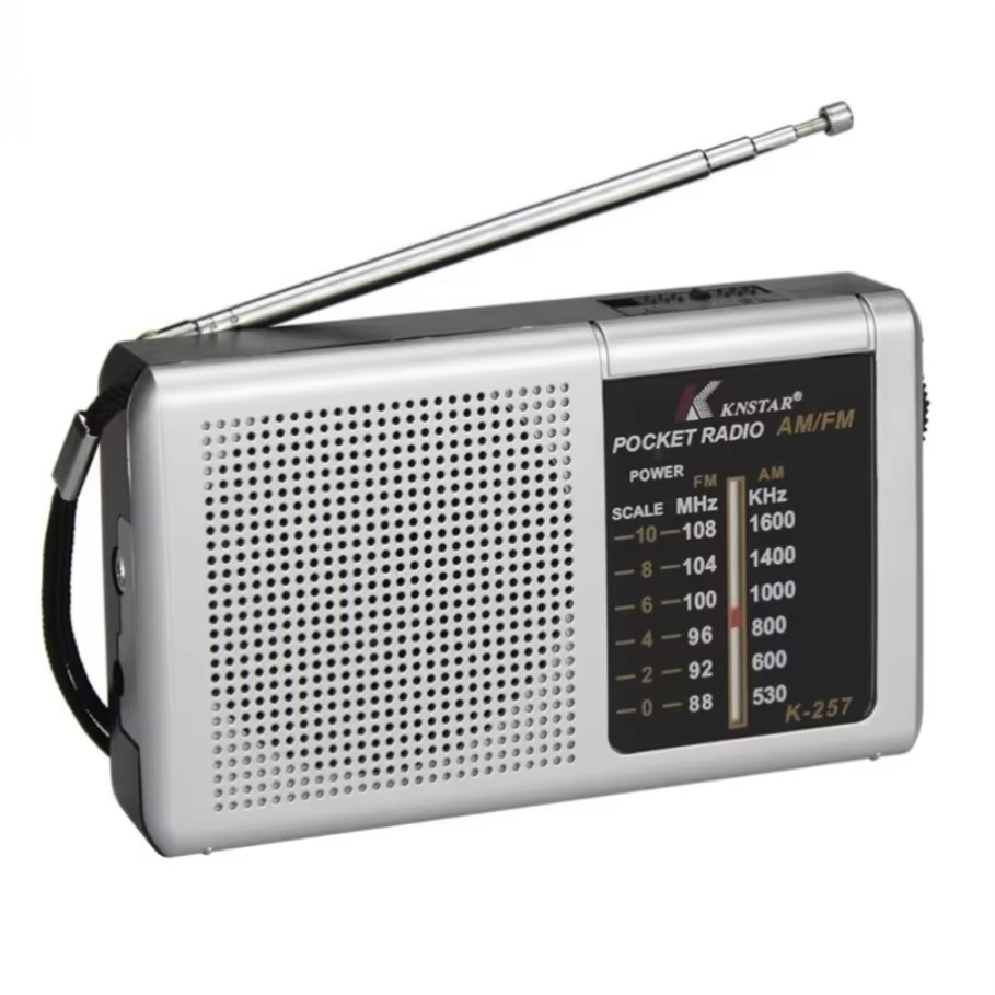 AM FM Portable Mini Two Band Radio Full-wave Band Battery Powered Radio Built-In Speaker Outdoor Emergency Radio for Elders
