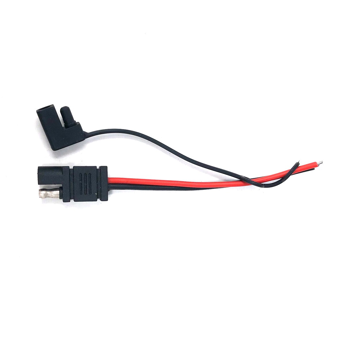 Diy Solar Batterij Panel Sae Plug Draad 15 Cm 18AWG Sae Verlengkabel 2-Pin Sae Quick Connector Disconnect plug 10A Met Stofkap