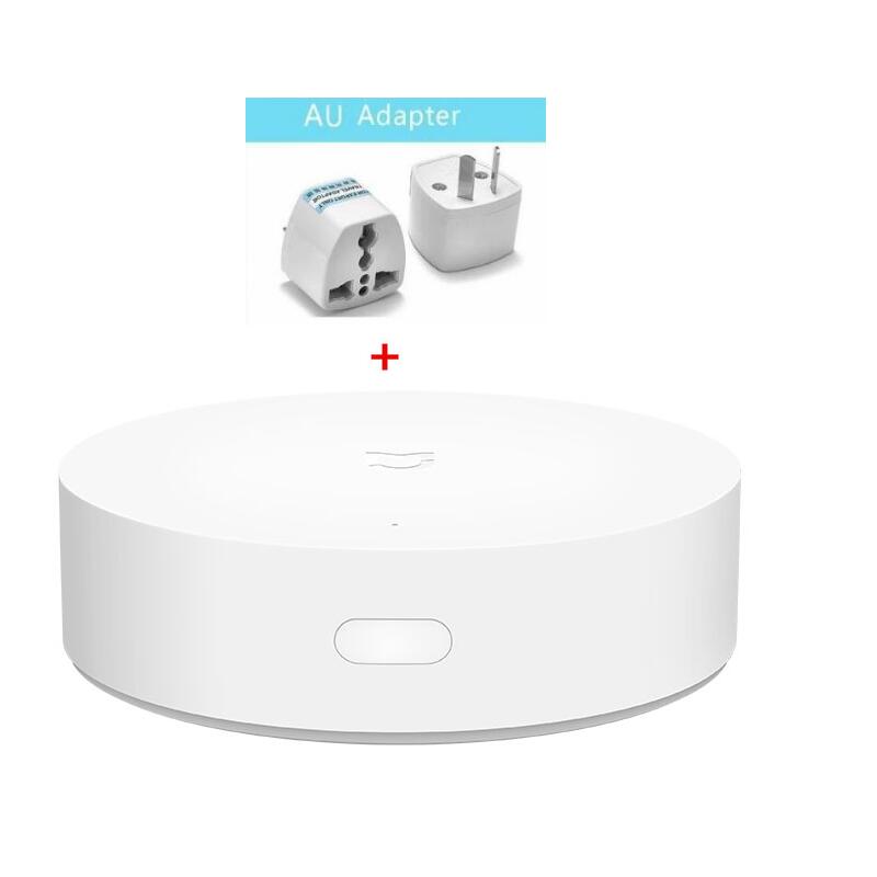 Xiaomi novo multimodo casa inteligente gateway zigbee, wifi, bluetooth, em malha, hub, funciona com mijia, app, apple homekit, hub: add AU plug