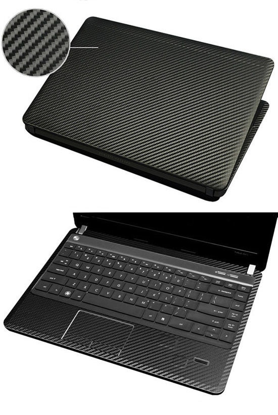 Carbon fiber Laptop Sticker Skin Decal Cover Protector for Dell XPS 13-7390 7390 2-in-1 13.3"