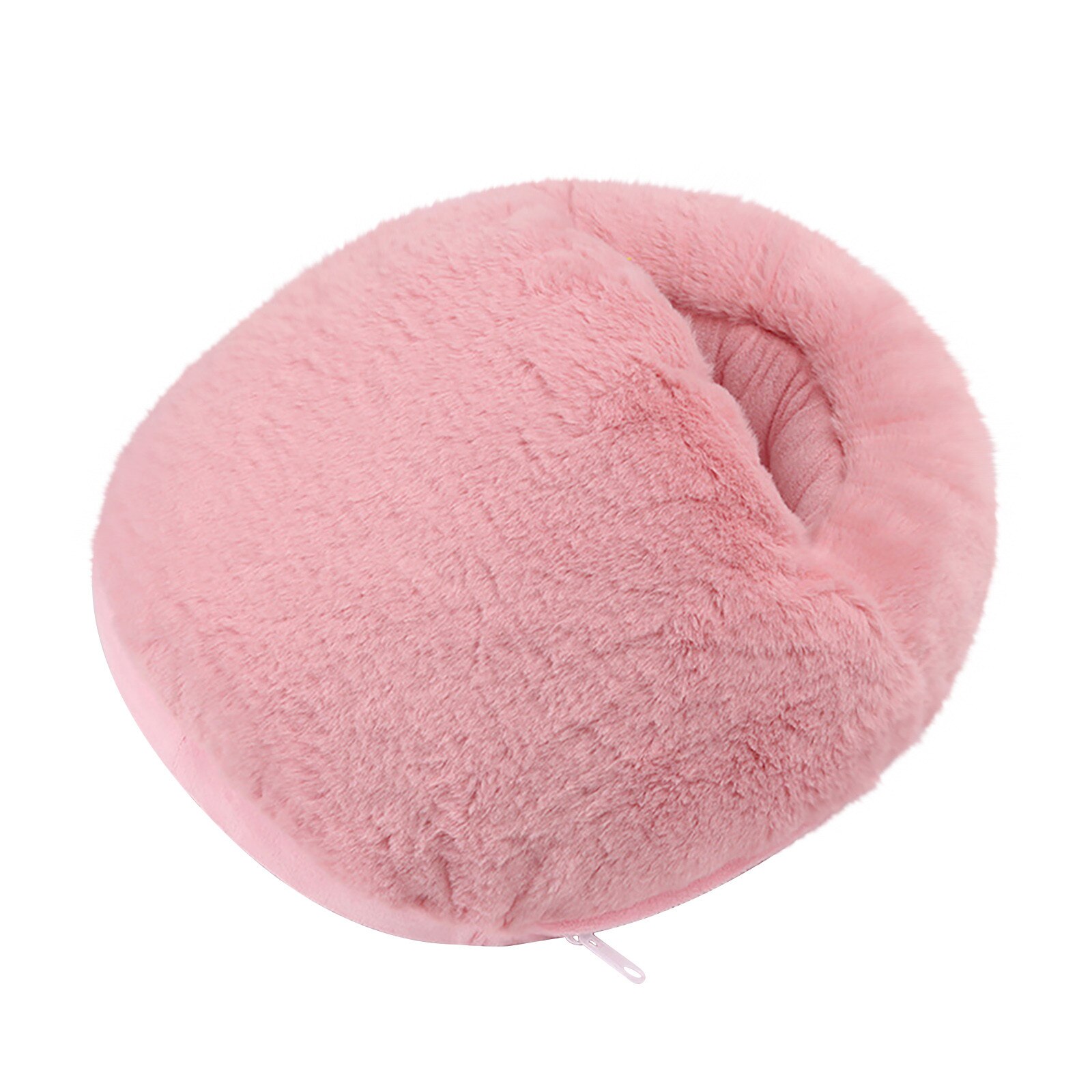 Hairy USB Electric Foot Warmer Heating Pad Slippers Shoes Chair Soft Warm Cushion Winter Feet Leg Thermostat Heater Blanket Mat: Pink 