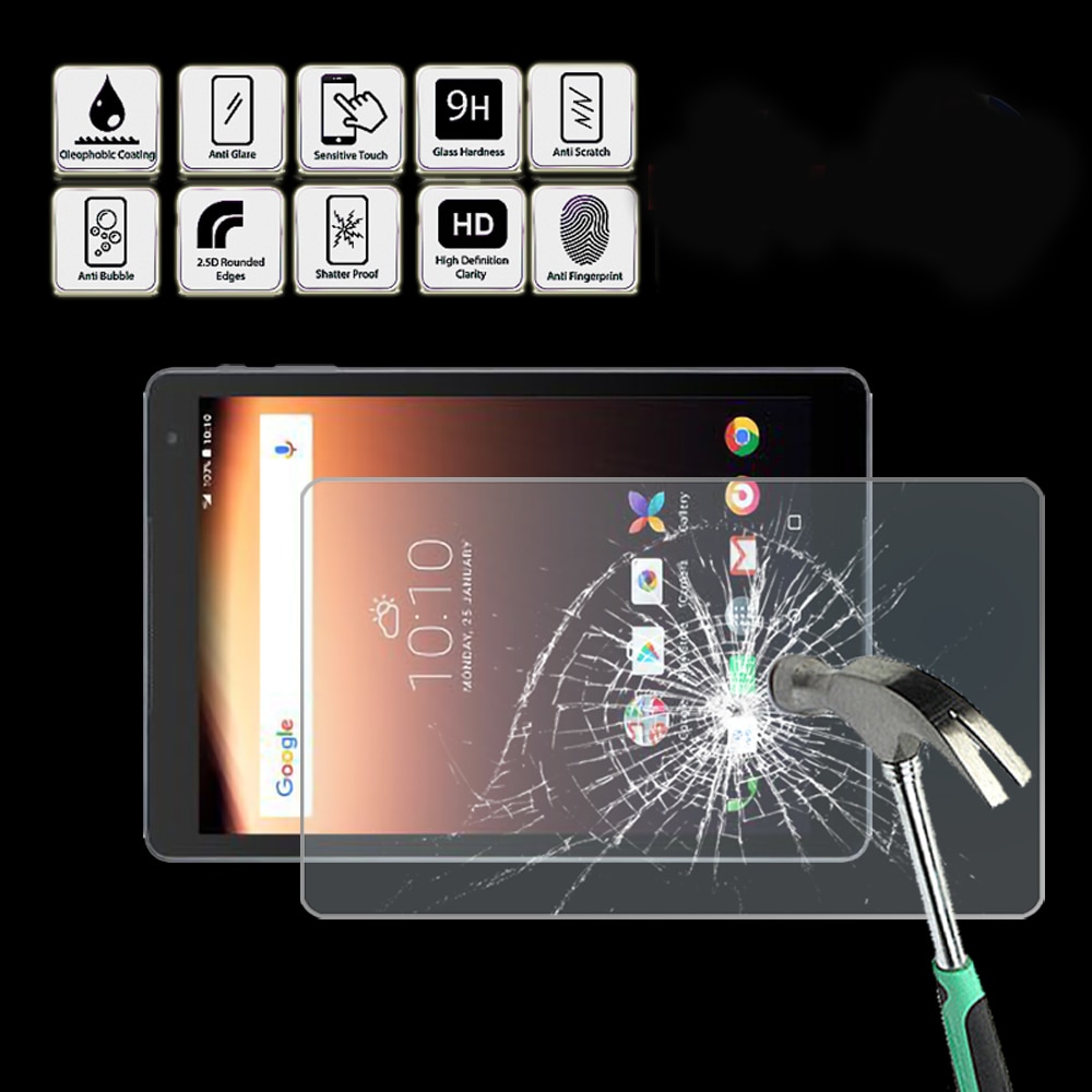 Voor Alcatel 1T 10 / Alcatel A3 10 - Premium Tablet 9H Gehard Glas Screen Protector Film protector Guard Cover