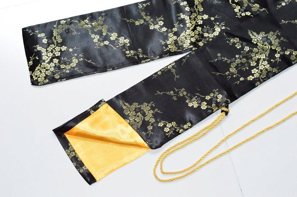 Nice Soft And Delicate Silk Sword Bag Fitting For Japanese Samurai Sword Katana Black Plum-Blossom Sword Bag