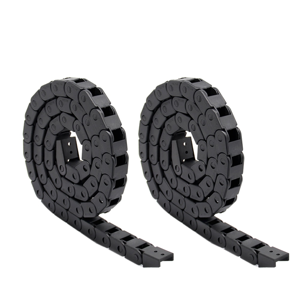 3D printer parts 1m Black Nylon Cable Drag Chain Wire Carrier for 3D Printer CNC Machine 10x10mm 7x7mm