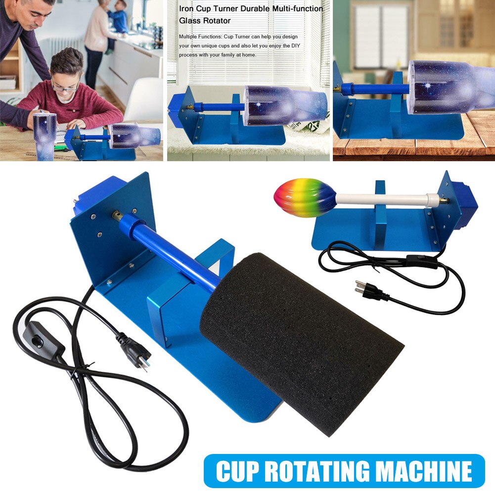 Iron Cup Turner Durable Multi-function Glass Rotator with Switch 4W 100V-127V VJ