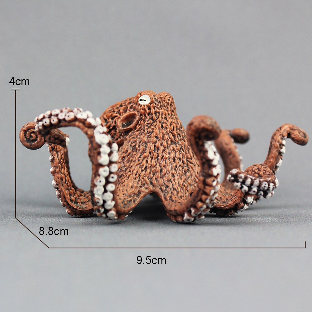 Simulation Octopus Marine Animals PVC Model Table Ornament Kids Learning Toy