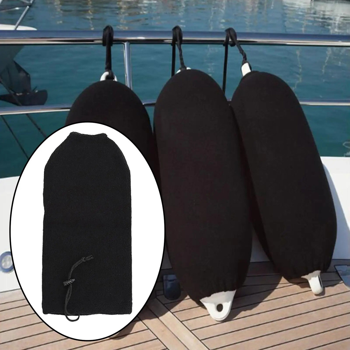 Boat Fender Cover Protector Anti-Collision Ball Sleeve Protection Marine Yacht Bumper Fender Cover