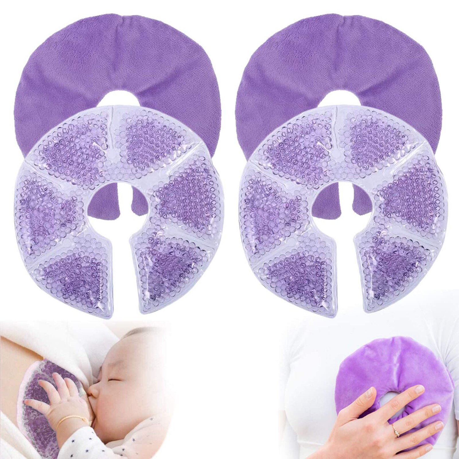 2 Stuks Borst Therapie Pack Ice Pack Pads Warm Of Koud Gebruik Voor Verpleging Moeder Koude Borstvoeding Gel Pads
