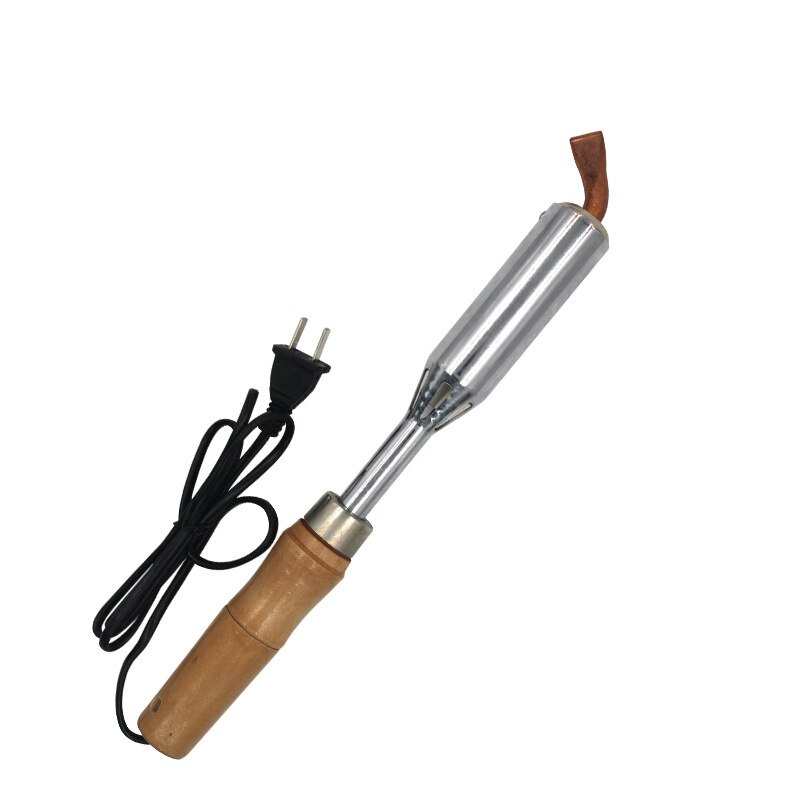 220V 75/100/150/200/300W Duty Electric Soldering Gun Iron High Power Chisel Tip Soldering Iron Chisel Tip Wood Handle Solder