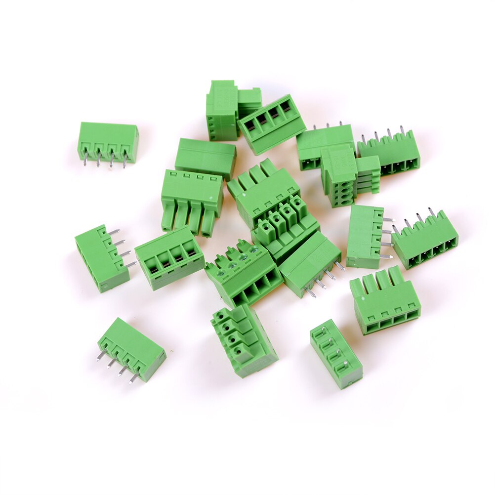 Hoogte Van Het Stop Vrouwelijke Insteek Eindblok 5.08mm 300V 18A 2P 20p Pluggable Terminal Block