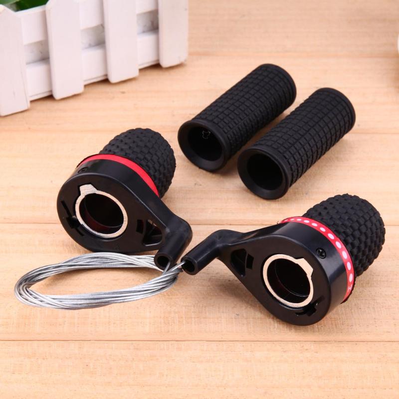 1 Pair Cycling Bike Twist Grip Gear Shifters Speed Conjoined DIP Derailleur Brake Shift Bike Dual-Control Lever