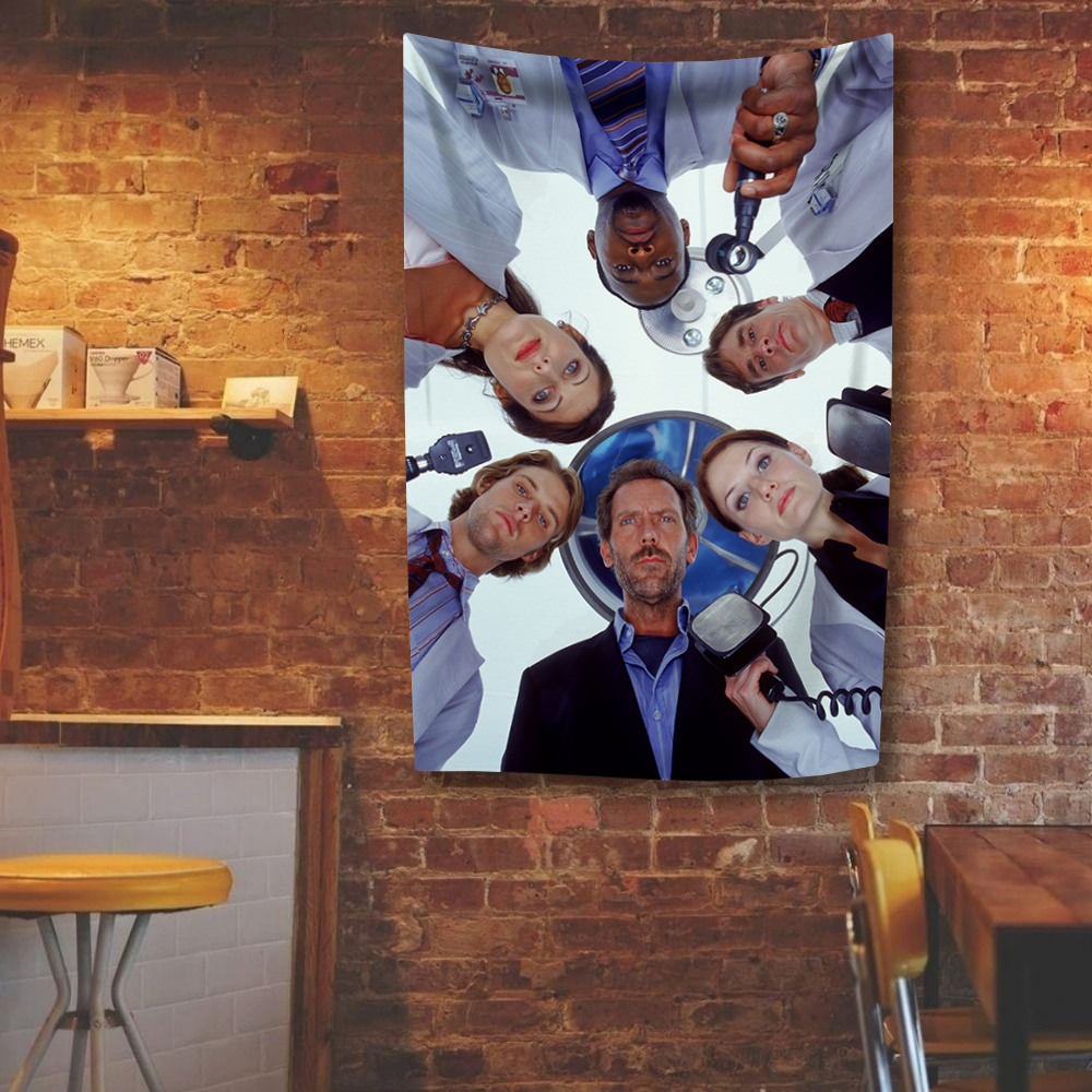 House The Doctor Tapestry Classic TV Home Decor Wall Hanging Coverings For Bedroom Dorm Living Room Background Cloth Fans: 230x150 cm / Apricot