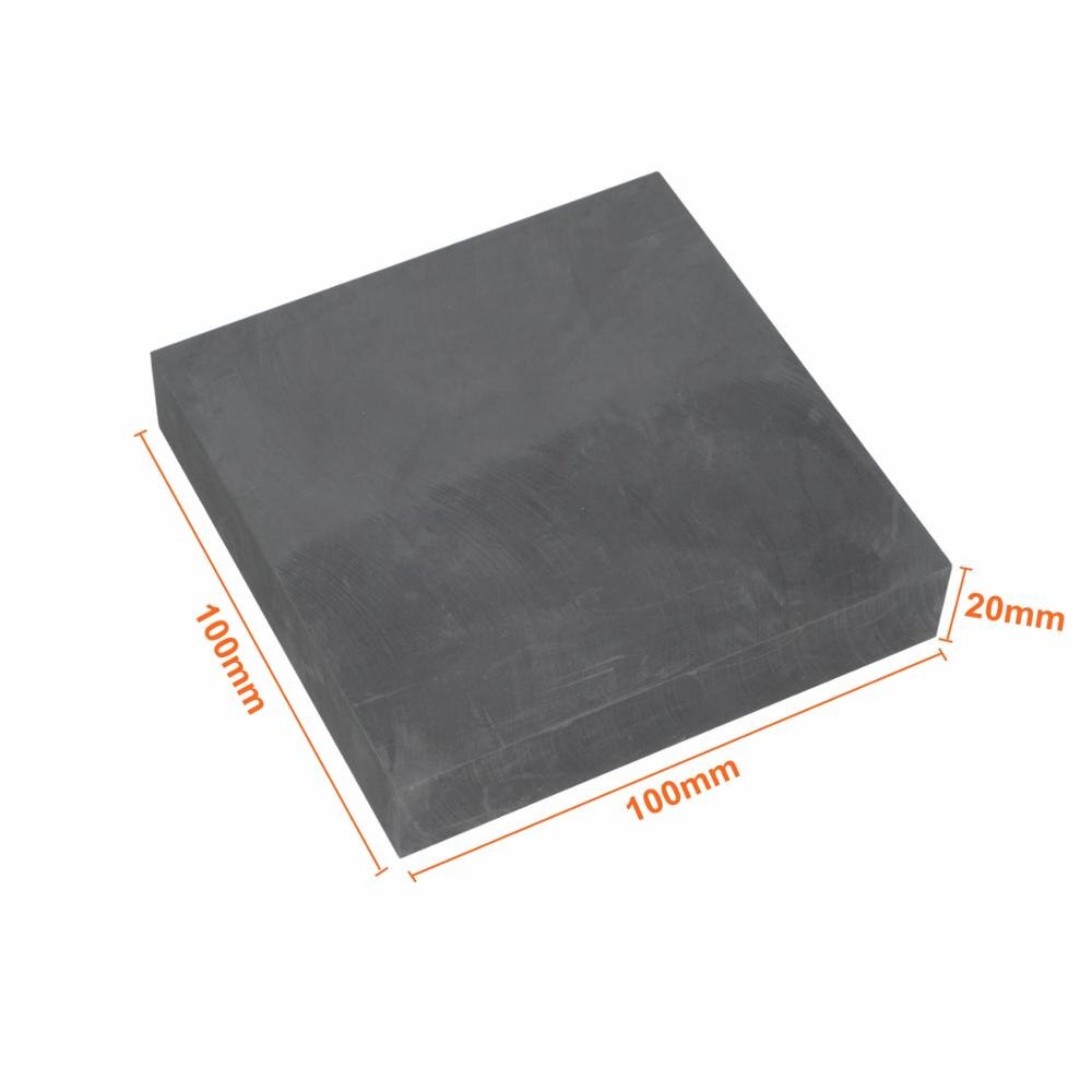 99.95% Purity Graphite Ingot Block Graphite Plate Milling Surface 50x50x20mm / 100x100x20mm: 100x100x20mm