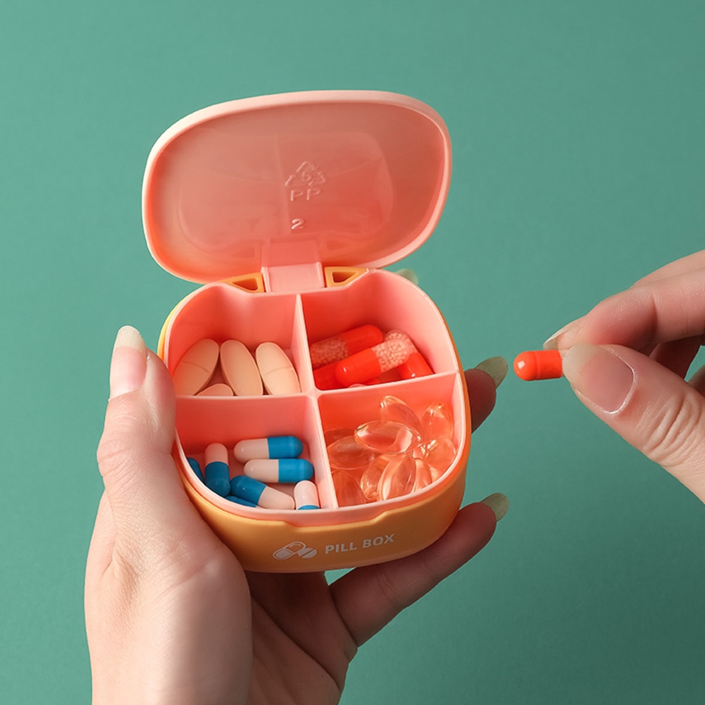 14 galler per vecka pillerfodral 7 dagar medicinask tablett dispenser organisatör piller box splitters plastförvaringsbox med klämlock
