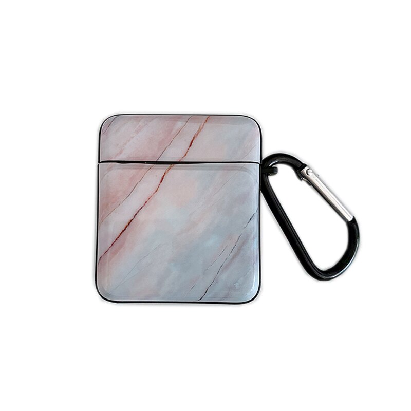 Marmeren patroon hoesjes voor originele apple airpods 1 2 oordopjes hoesje schattige hoes voor apple airpods 2 airpods 1 hoesje: 1