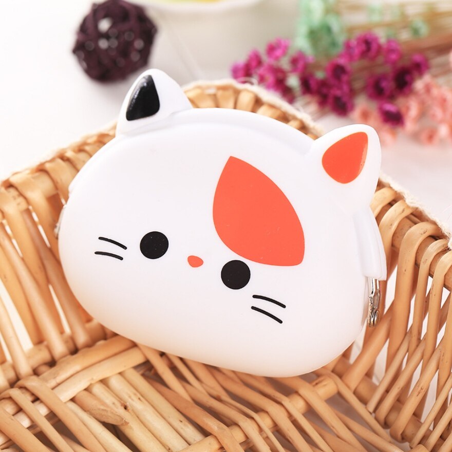 Girls Mini Silicone Coin Purse Animals Small Change Wallet Purse Women Key Wallet Coin Bag For Children Kids # F: Color 5