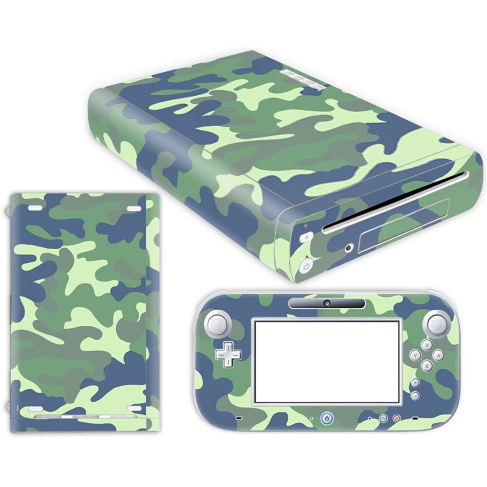 PVC printing skin vinyl stickers for wii u console and controller: TN-WiiU-0369