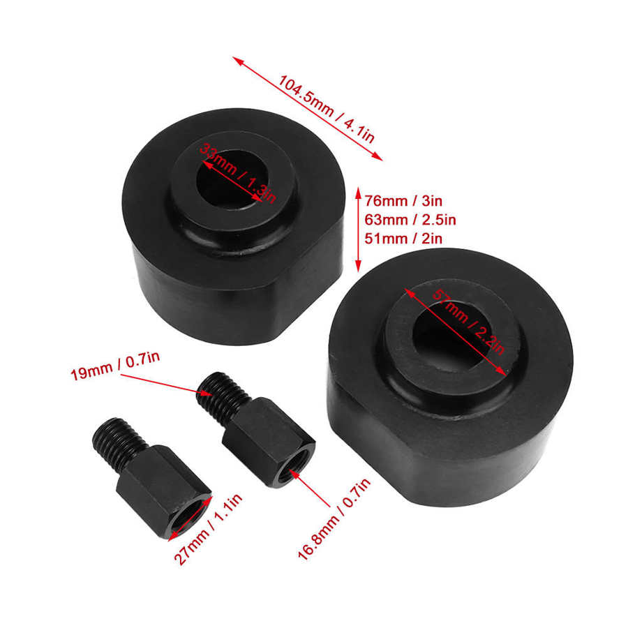 2in Front Leveling Lift Kit with Stud Extender Fits for Ford F250 F350 1980-1998 Auto Accessories Lift Kit Accessories