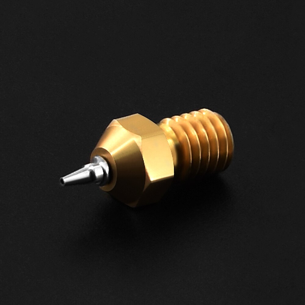 Części do drukarek 3D zestaw końcówek aerografu M6 V5 V6 0.2/0.3/0.4/0.5mm wymienne końcówki ze stali nierdzewnej do E3D V6 Hotend 1.75mm