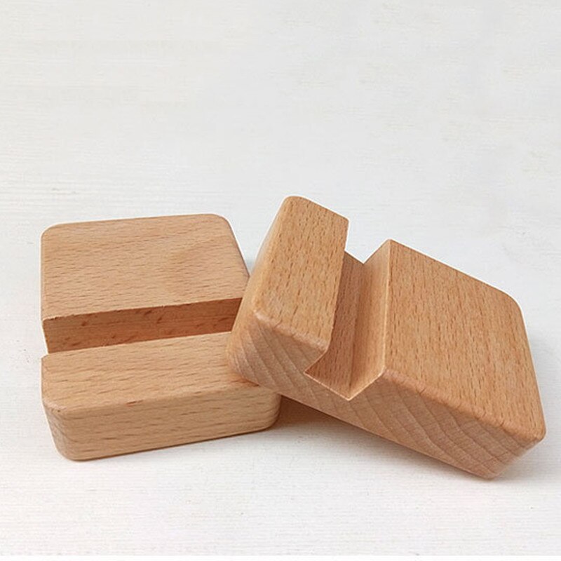 Telefon Halter Stehen Für iPhone Holz Handy Stehen Für Samsung Für Smartphones Stand Schreibtisch Telefon Halter: Single card slot