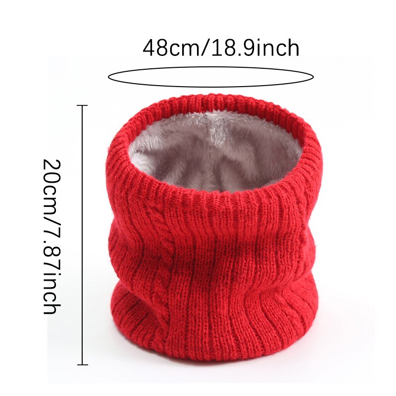 Femmes hiver anneau cou écharpe unisexe infini Snood tricoté écharpes cachemire femme fourrure solide col Bandana
