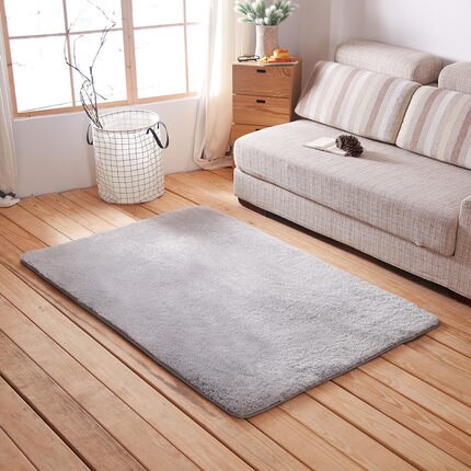 Myk badematte for innredning toalett stort baderom teppe fortykning sengematte i stuen tapis de bain til hjemmet sklisikre banyo paspas: Lysegrå / Omtrent 50 x 80cm