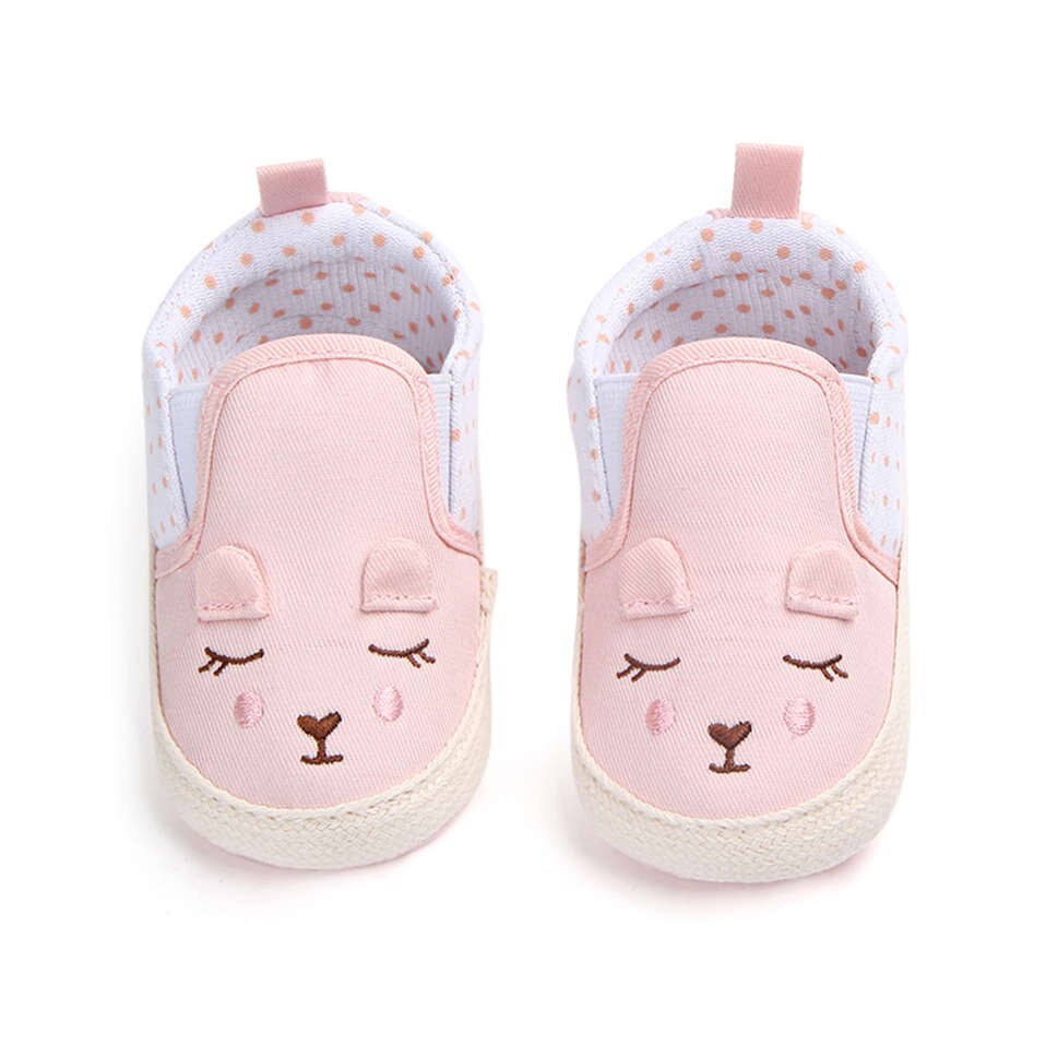 Baby Meisjes Schoenen Voor Pasgeboren Dier Patroon Met Dot Baby Schoenen Lente Herfst Anti-Slip Peuter Leuke Babyschoenen 0-18 Maanden