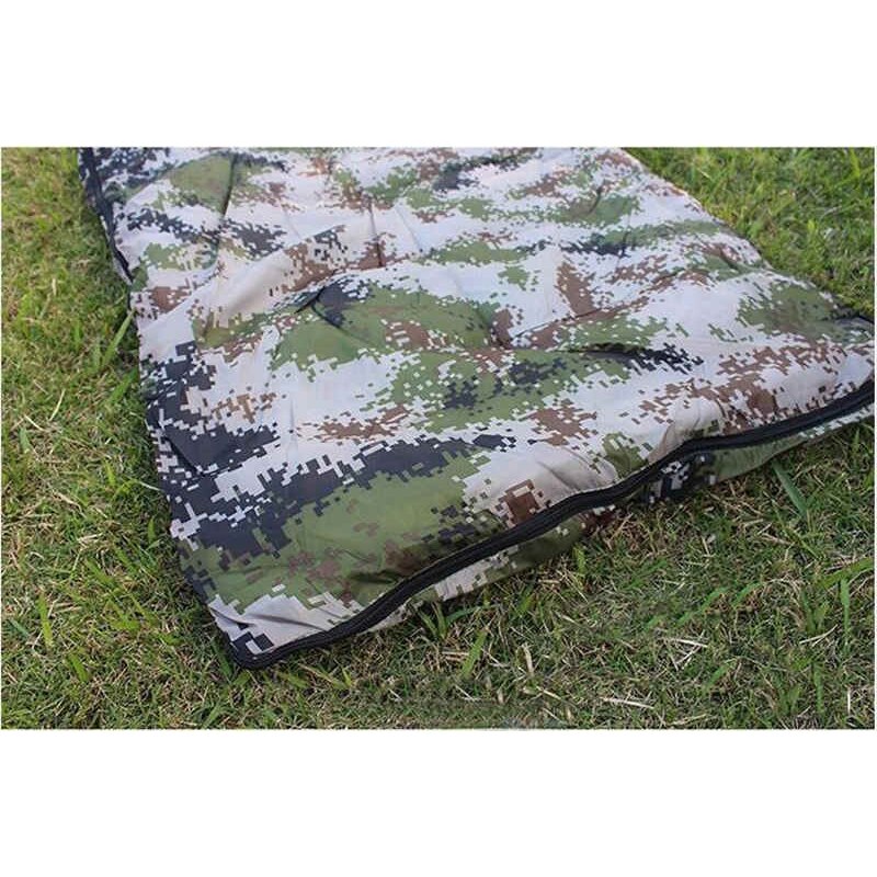 Saco de dormir de camuflaje Digital, para exterior, equipamiento de acampada, 210x75CM, saco de dormir cálido para Otoño e Invierno