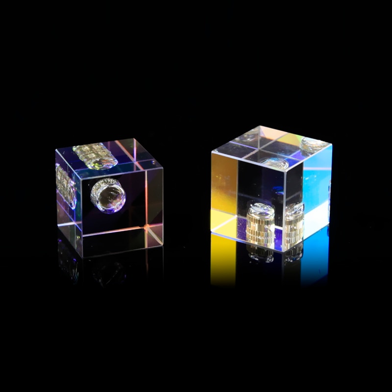 20*20*20mm0.78*0.78*0.78in Cubic Science Cube Optical Prisma Photography with Hexahedral Prism Home Decoration Prism Glass