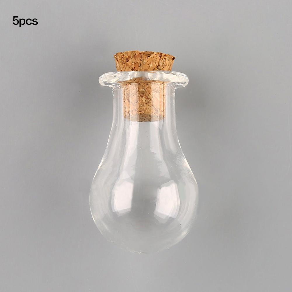 5 pièces bricolage pendentifs bouchon de liège flacon de stockage Mini verre bouteilles de liège vides échantillons pots souhaitant bouteille de mariage décoration de la maison: 12