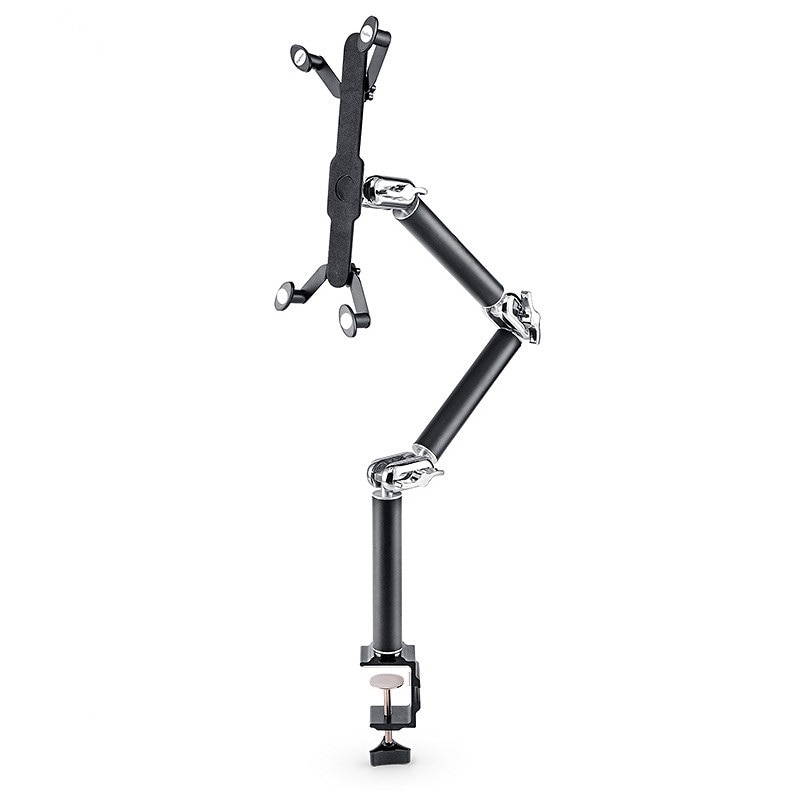 Tablet Holder Clamp Table Foldable Multifunction Car Stand Aluminum 360 Rotation Wall Mount Bed Bracket for iPad Air Mini 7-11''