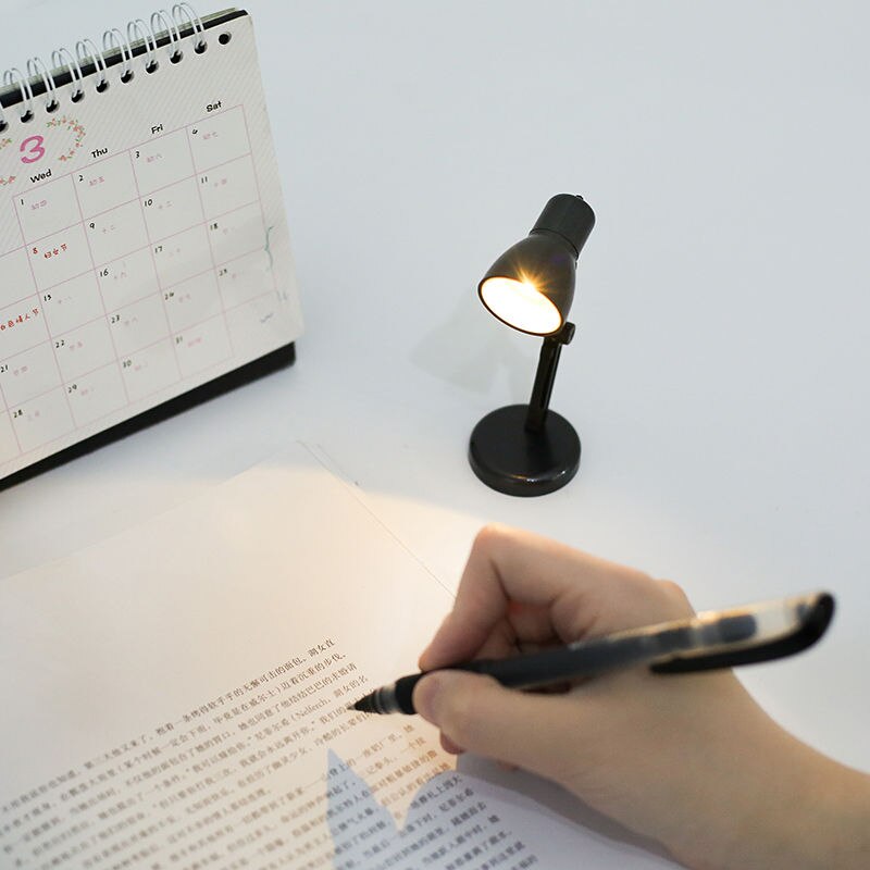 10Pcs/lot Mini Book Reading Light Folding LED Lamps Book Lights For Night Study Travel Portable Table Lamp Luminous Small Toys