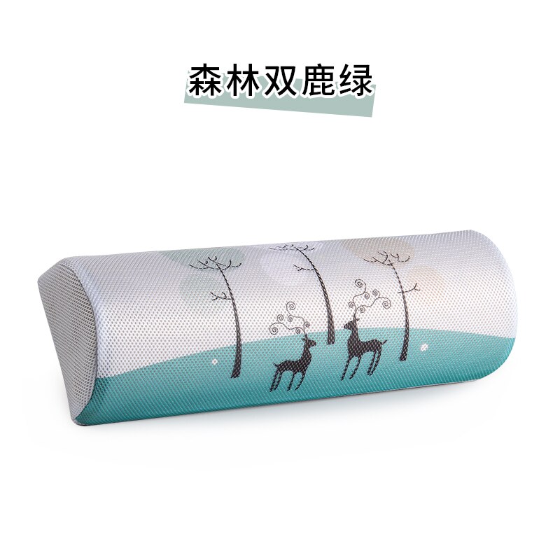 Small Pillow Half-Moon Foot Ankle Knee Lumbar Spine Support Leg Elevation Back Neck Memory Foam Massage Table Bed Recliner: Double Deer