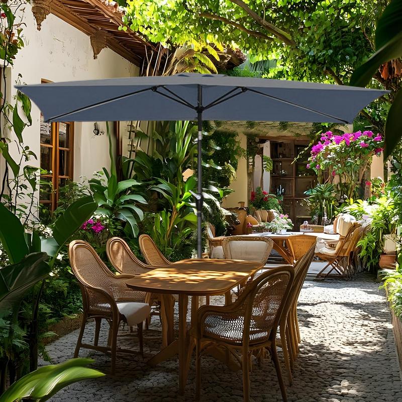 Umbrella Replacement Canopy 200x300cm Heavy Duty Umbrella UV Protection Awning cover Cantilever Parasol Top For Deck Backyard