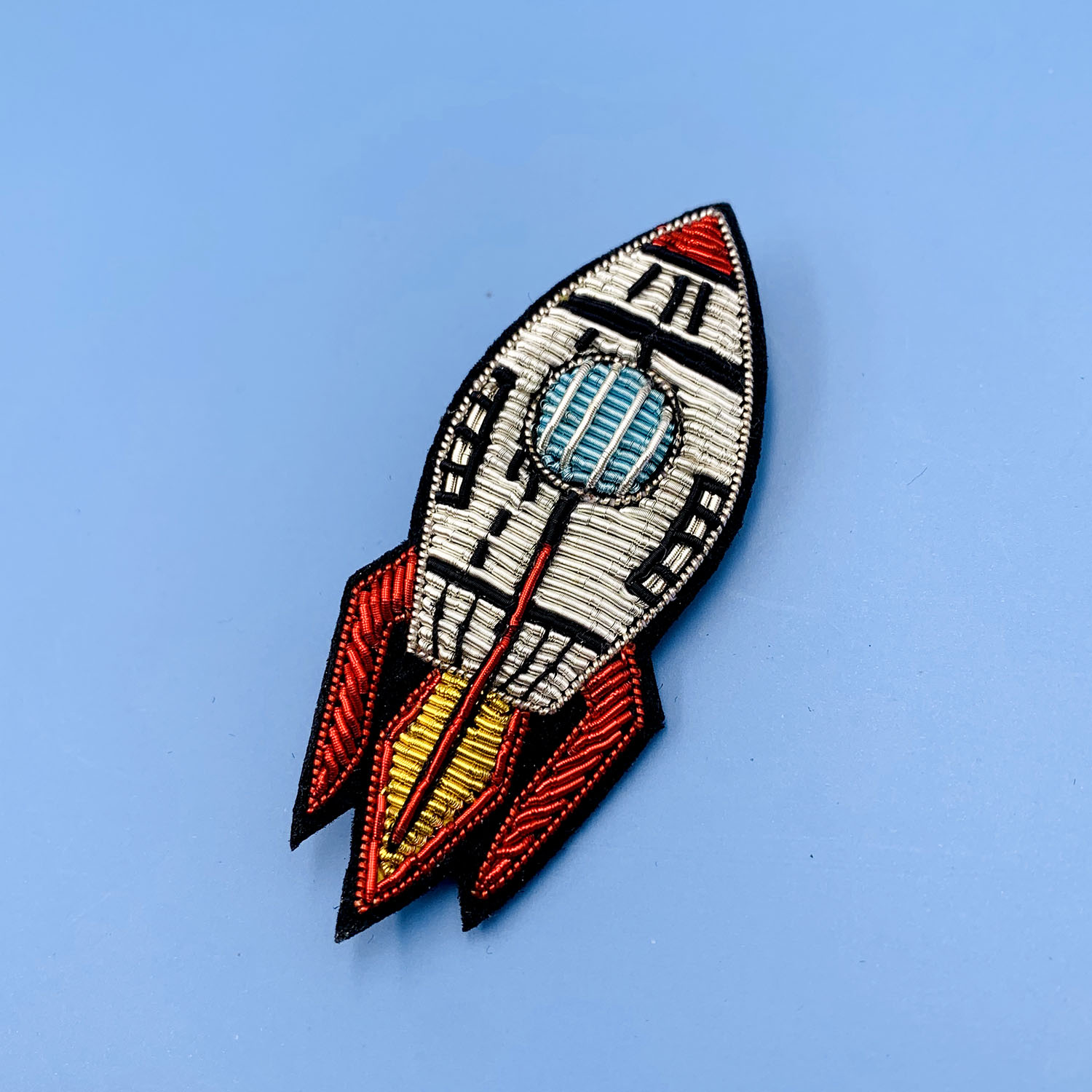 hand embroidery badges for backpack rocket badge High-end clothes, hats badges