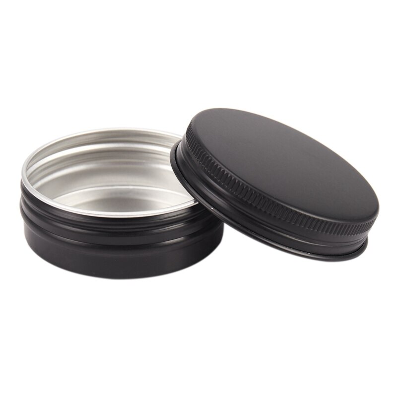 Aluminum Tin Cans - 80 Pack 1Oz / 30G Round Metal Tin Container Screw Top Cans Cosmetic Sample Containers Candle Tins