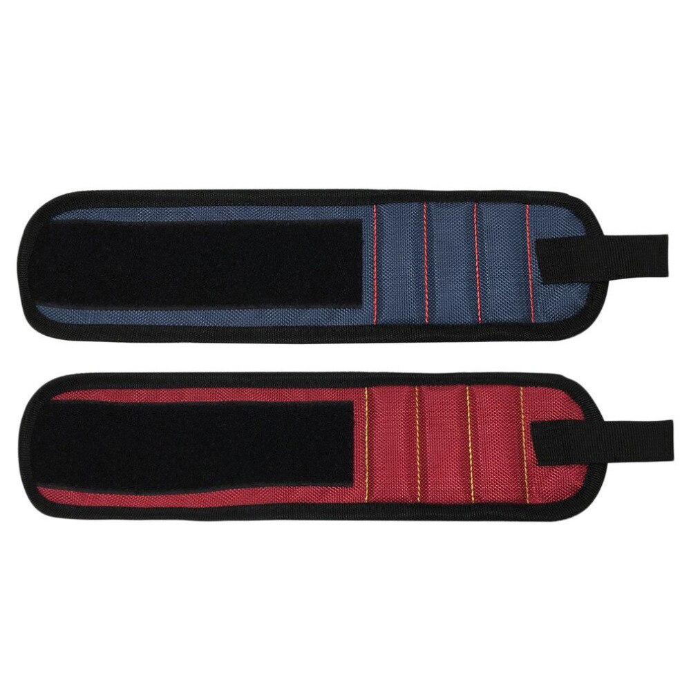 Bracelet magnétique Portable avec 6 pièces aimant électricien poignet vis clous support de perceuse pour outil de réparation