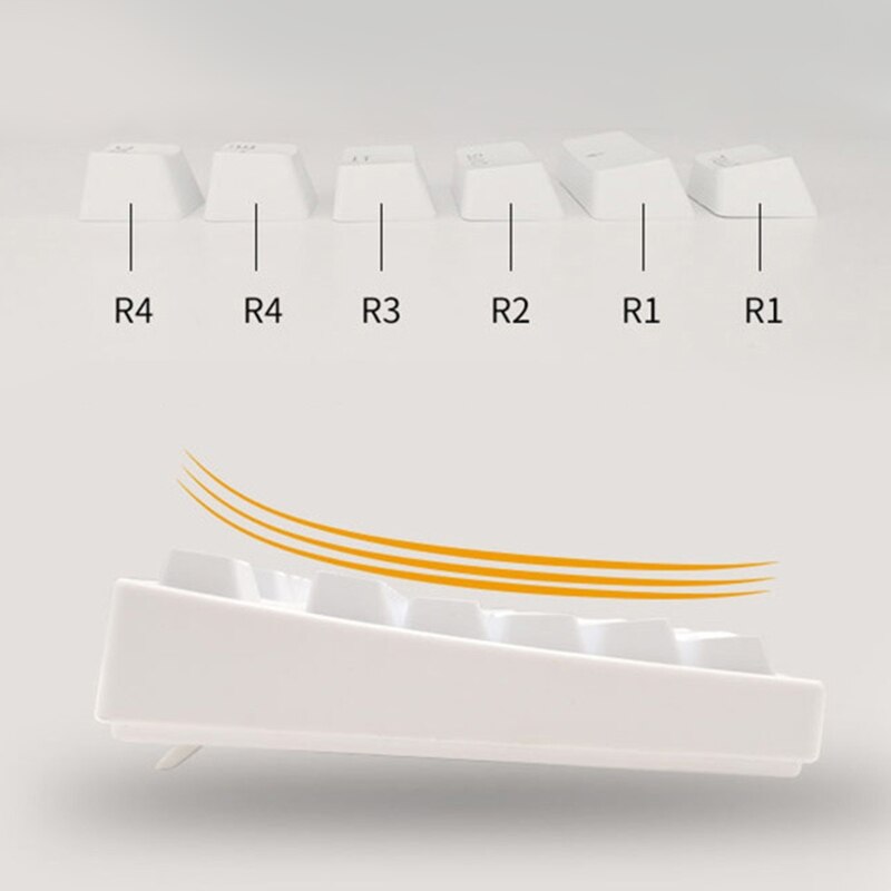 104 Keys Dual-Colour Keycaps Keyset for Game-player Mechanical Gaming Esports Gaming Keyboard Buttons Replace Key Cap GO